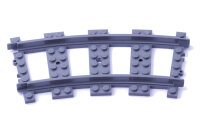 LEGO® Eisenbahn: 8x gebogene Schienen RC