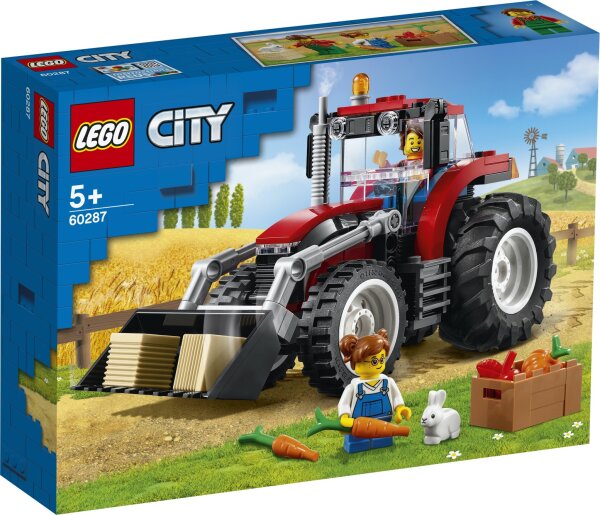 LEGO® 60287 City Traktor Spielzeug, Bauernhof Set mit Minifiguren und Tierfiguren, toll als Geschenk für Jungen und Mädchen ab 5 Jahren