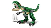 LEGO® 31058 Creator Dinosaurier Spielzeug, 3in1 Modell mit T-Rex, Triceratops und Pterodactylus Figuren, Bausteine Set für Kinder ab 7 Jahren
