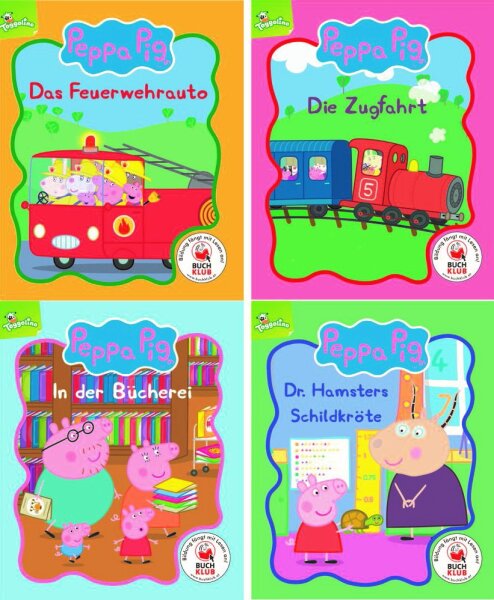 Carlsen Mini-Bücher 4er Set Peppa Pig Geschichten
