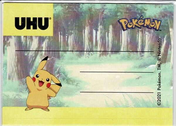 UHU Pokemon Adress Aufkleber