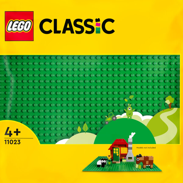 LEGO® 11023 Classic Grüne Bauplatte, quadratische Grundplatte mit 32x32 Noppen als Basis für Konstruktionen und für weitere LEGO® Sets