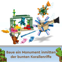 LEGO® 21180 Minecraft Das Wächterduell, Unterwasser-Abenteuer, Kinderspielzeug ab 8 Jahren, Geschenk für Kinder, mit Figuren und Kreaturen