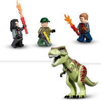 LEGO® 76944 Jurassic World T. Rex Ausbruch, Set mit Dino-Figur, Hubschrauber, Flughafen und Spielzeugauto, Dinosaurier-Spielzeug ab 4 Jahre