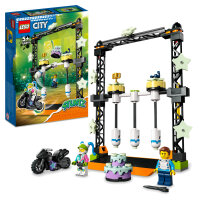 LEGO® 60341 City Stuntz Umstoß-Challenge Set, inkl. Motorrad und Stunt Racer Minifigur, Action-Spielzeug für Kinder ab 5 Jahre