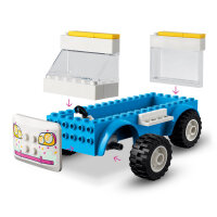 LEGO® 41715 Friends Eiswagen Spielzeug für den Sommer mit Fahrzeug und Mini-Puppe Andrea, Set für Kinder ab 4 Jahre