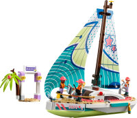 LEGO® 41716 Friends Stephanies Segelabenteuer Spielzeug-Segelboot mit 3 Mini-Puppen, Geschenk für Kinder ab 7 Jahren