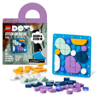 LEGO® 41955 DOTS Kreativ-Aufnäher, Bastelset für Kinder ab 6 Jahren, DIY Patches, Applikationen zum Basteln und Aufnähen für Kleidung und Zubehör