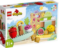 LEGO® 10983 DUPLO My First Biomarkt, Spielzeug-Shop-Set für Jungen und Mädchen, Lernspielzeug für Kleinkinder ab 1,5 Jahren, Obst- und Gemüsezubehör