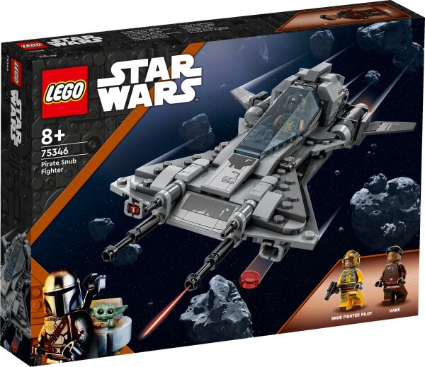 LEGO® 75346 Star Wars Snubfighter der Piraten Set, The Mandalorian Staffel 3 Spielzeug zum Bauen mit Starfighter Modell, Pilot und Vane Minifiguren, Sammelstück Geschenk für Kinder