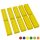 Hubelino große Bausteine 10 St einfarbig sortiert kompatibel mit anderen großen Bausteinen 2x6 Noppen Gelb
