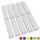Hubelino große Bausteine 10 St einfarbig sortiert kompatibel mit anderen großen Bausteinen 2x8 Noppen Weiß