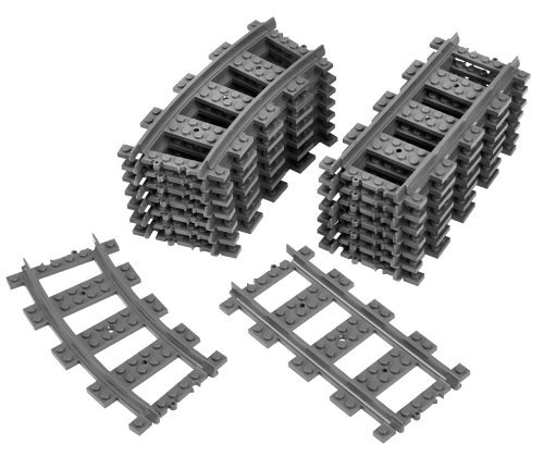 LEGO&reg; City Eisenbahn 7896 Gerade und gebogene Schienen f&uuml;r die Z&uuml;ge