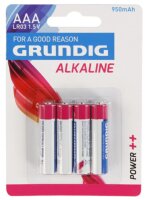 4 GRUNDIG-Alkaline Batterien AAA/LR03 1,5V